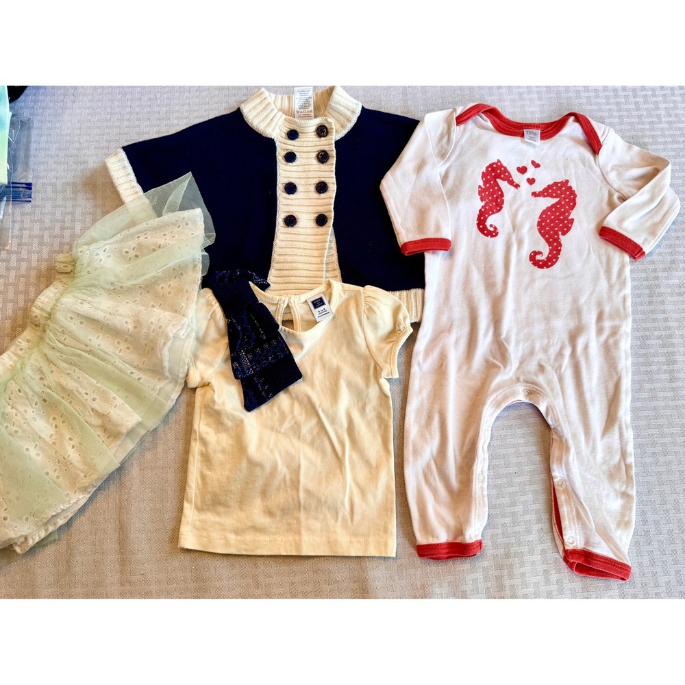 Janie and Jack Nicole Miller Nordstrom Baby Girl‎ Clothes Lot 3-6 Months 4pc Set